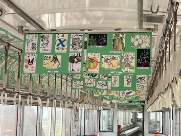 貴志川線で、絵手紙電車運行始まる／和歌山 