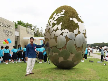 宇部で「UBEビエンナーレ」開幕 大賞は三宅之功さんの作品「はじまりのはじまり」 