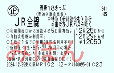 青春18きっぷ2025年冬リニューアル：概要や注意点、お得な旅のテクニックを徹底解説！2025年冬の青春18きっぷ：利用方法と旅のヒント
