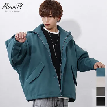 MinoriTY（マイノリティ） オーバーサイズ マウンテンパーカー メンズ 冬 ビッグシルエット ジャケット メンズ ドルマンスリーブコート メンズ  マンパ おしゃれ 冬服 メンズ : MinoriTY Yahoo!店 