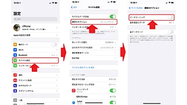 iPhone」を海外で使う場合のローミングの設定方法