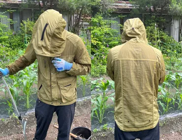 防虫！遮光！ワークマン「エアロガードジャケット」は夏の野良作業に最適な゛着る蚊帳゛です 