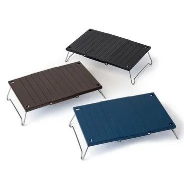 ワークマンで980円の最強「耐熱アルミテーブル」発見!お花見やピクニックで使えそう。