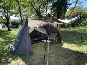 ワークマン】2023年秋冬新作！ソロ用パップテント『耐久撥水スクエアシェルター』を実際に使ってみた 