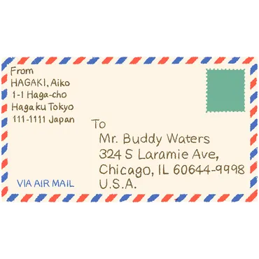 国際郵便の宛名や住所の書き方を教えてください。