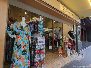 バンコク・アソーク駅近くのタイパンツ専門店。種類・サイズの選択肢が多くてリーズナブル