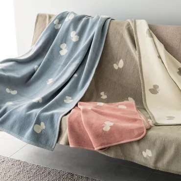 シュニールコットンブランケット CHOUCHO（チョウチョ） 【シングル】