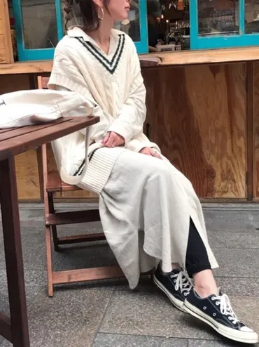 今から冬まで長く楽しむ♪「シャツワンピース」の技あり！レイヤードコーデ集 