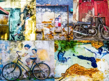 ペナンの世界遺産ジョージタウンでストリートアート巡り