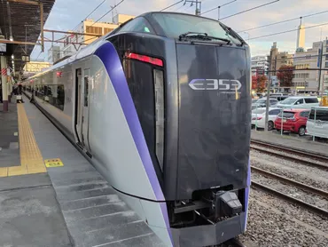 JR東日本E353系】特急かいじ40号 甲府→新宿 : 鮮魚特急・ボックス席