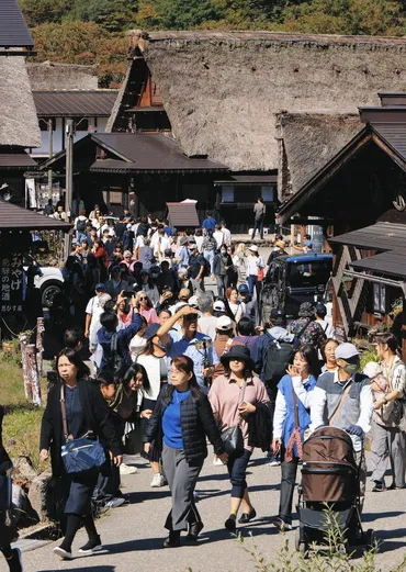 正直、迷惑」観光客数、住民の1000倍以上 オーバーツーリズムに揺れる白川村：中日新聞Web