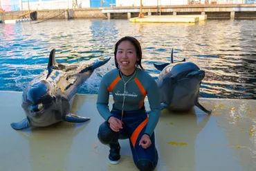 沼津の水族館で入社年目の女性トレーナーコロナ禍でもデビューに向けて練習に励む