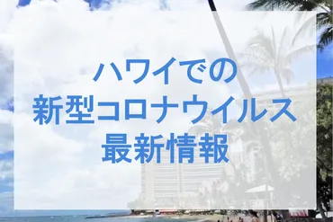 12月27日更新】ハワイでの新型コロナウイルスの現状は？現地から最新情報を発信 