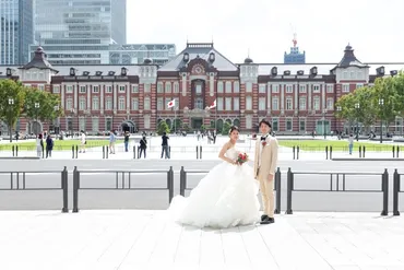 お昼もオススメ！東京駅＆丸の内での洋装前撮り＊–（）