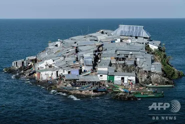 島覆いつくすトタンの家々、漁場めぐり2国が対立 アフリカ・ビクトリア湖 写真36枚 国際ニュース：AFPBB News