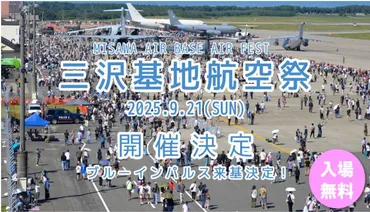 三沢基地航空祭】ブルーインパルス飛行時間・予行や駐車場・シャトルバスについて