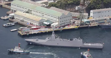 海自「もがみ」引き渡し式護衛艦初の機雷除去機能搭載