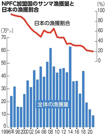 サンマ資源回復、疑問符漁獲枠25%削減日本政府は「前進」:朝日新聞