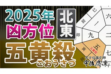 年の凶方位】北東の「五黄殺」を動画で解説