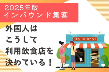 年版インバウンド集客】外国人はこうして利用飲食店を決めている！