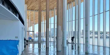 大分ホーバークラフト、月時点のターミナル建設状況公表西大分側は建物内部工事・駐車場整備に進捗