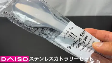 ダイソー】さすが!キャンプに使える「ステンレスカトラリーセット」が円!