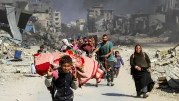 イスラエルによるガザ住民の強制移動は「戦争犯罪」、国際人権団体が報告書