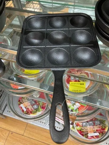 ダイソー500円鉄製たこ焼きプレートの使い方。家で作れて便利!