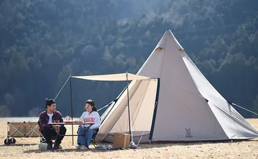大ワンポール時代到来!ワンポールテント設営のコツは「対角線ぴーんっ!」