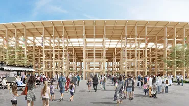 デザインは藤本壮介氏。大阪・関西万博のシンボル「大屋根」の新パース図公開!