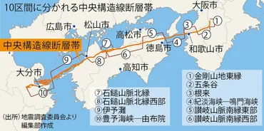 鎌田浩毅の役に立つ地学:日本の活断層/中央構造線/下