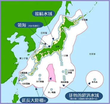 沖ノ鳥島は日本のもの？領土問題とEEZ、中国との関係を徹底解説？日本の最南端に位置する沖ノ鳥島を巡る領土問題と、中国との関係。