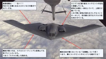 飛行機図鑑】アメリカ軍の象徴となるステルス爆撃機 B