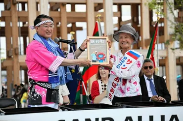 万博で「砂ンプラリー」開始 広がる「砂同盟」背景にあの人の存在も 鳥取県 大阪・関西万博2025リングミャクミャクユスリカ：朝日新聞