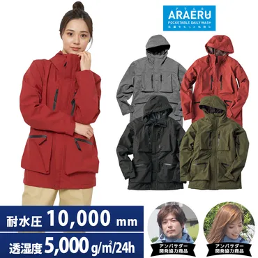 ワークマンオンラインストアブログ 春の雨を楽しむ一着。「BAG IN ARAERUレインジャケット」