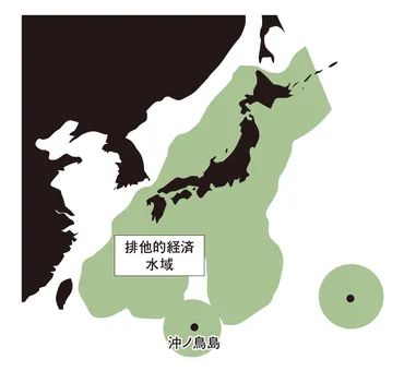 日本の最南端に位置する「沖ノ鳥島」、この小さな島に日本が750億円もの大金を投じている理由とは?【図解 地理と経済の話】