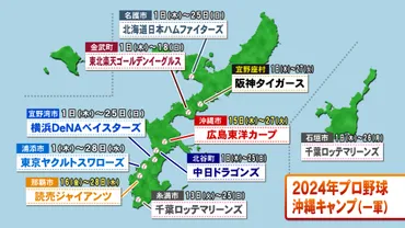 沖縄プロ野球キャンプ】沖縄に2024年球春到来!春季プロ野球キャンプ沖縄9球団の情報
