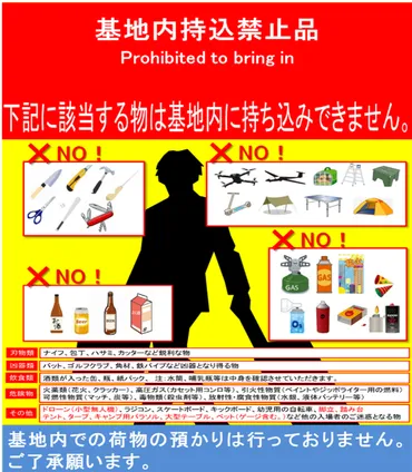 初めての航空祭!持っていけばよかった持ち物と持込禁止品について