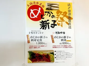 道の駅めじかの里土佐清水 メジカの新子を食べる1匹100円?!