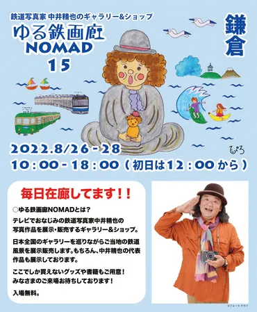 8/26~28 ゆる鉄画廊NOMAD 鉄道写真家 中井精也のギャラリー&ショップ