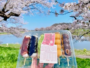 大河原】一目千本桜を眺めながら老舗店のお団子をパクリ「石川屋菓子店」お茶請けにも