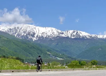 長野県】春の田園風景と白馬連峰を望む絶景゛北アルプス地域サイクリングモデルコース゛74kmサイクリング《PR》