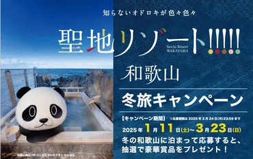 聖地リゾート！和歌山冬旅キャンペーンとは？豪華賞品や応募方法を徹底解説！和歌山県の魅力を再発見！温泉、グルメ、絶景を満喫できる冬旅
