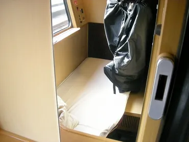 B寝台個室シングルの部屋の様子