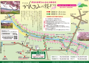 15日(土)から函南町でかんなみの桜まつり開催予定 