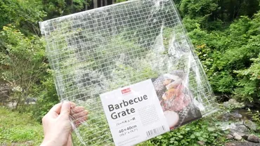 バーベキュー網はダイソーで十分！使い捨てがやっぱり楽！
