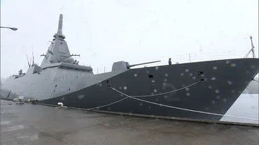 海自もがみ型護衛艦「くまの」報道公開 従来の6割弱の人数で運用可能…隊員全員に生体センサー 機雷処理の水中無人機を搭載