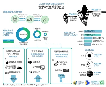 専門家に聞く:世界の水産補助金(350億ドル)について