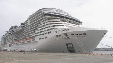 世界最大級 豪華客船「MSCベリッシマ」金沢港に