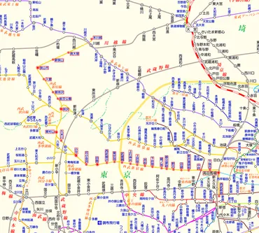 西武新宿線の路線図・停車駅